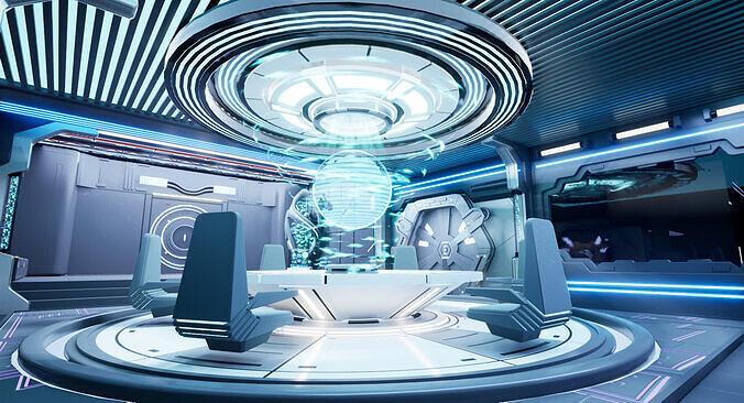 UE5 Modular Sci-Fi Space 3D model