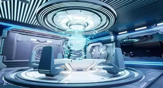 UE5 Modular Sci-Fi Space 3D model