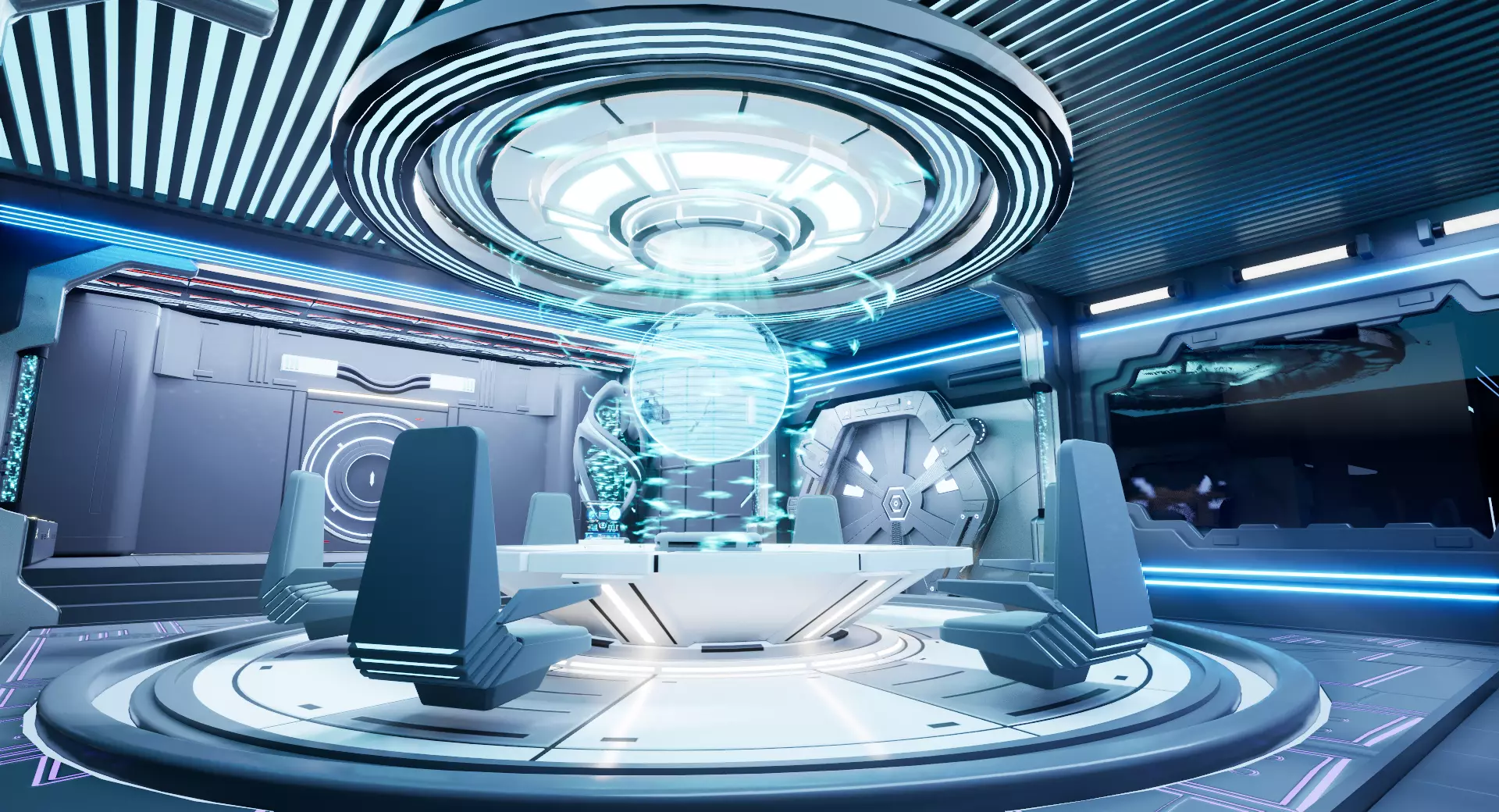 UE5 Modular Sci-Fi Space 3D model_0