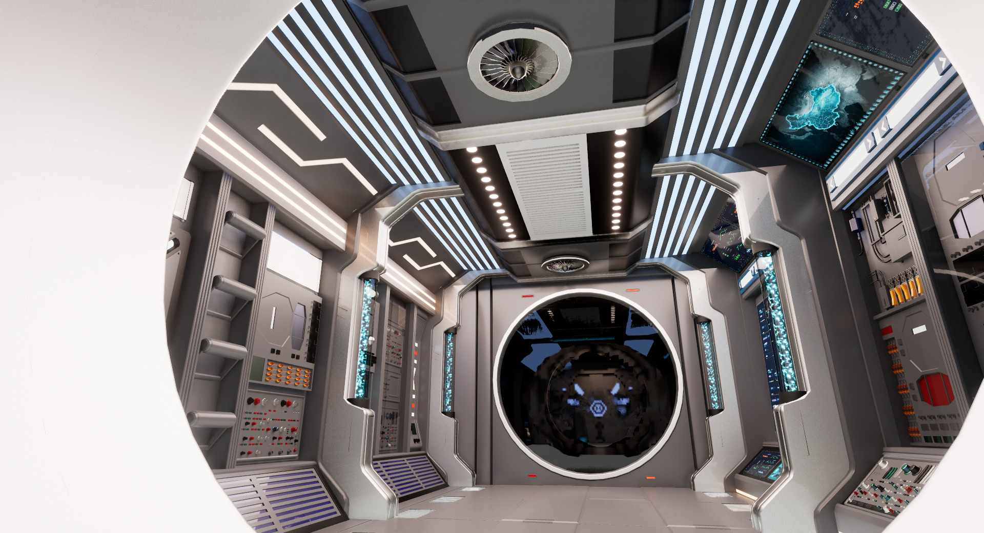 UE5 Modular Sci-Fi Space 3D model_7