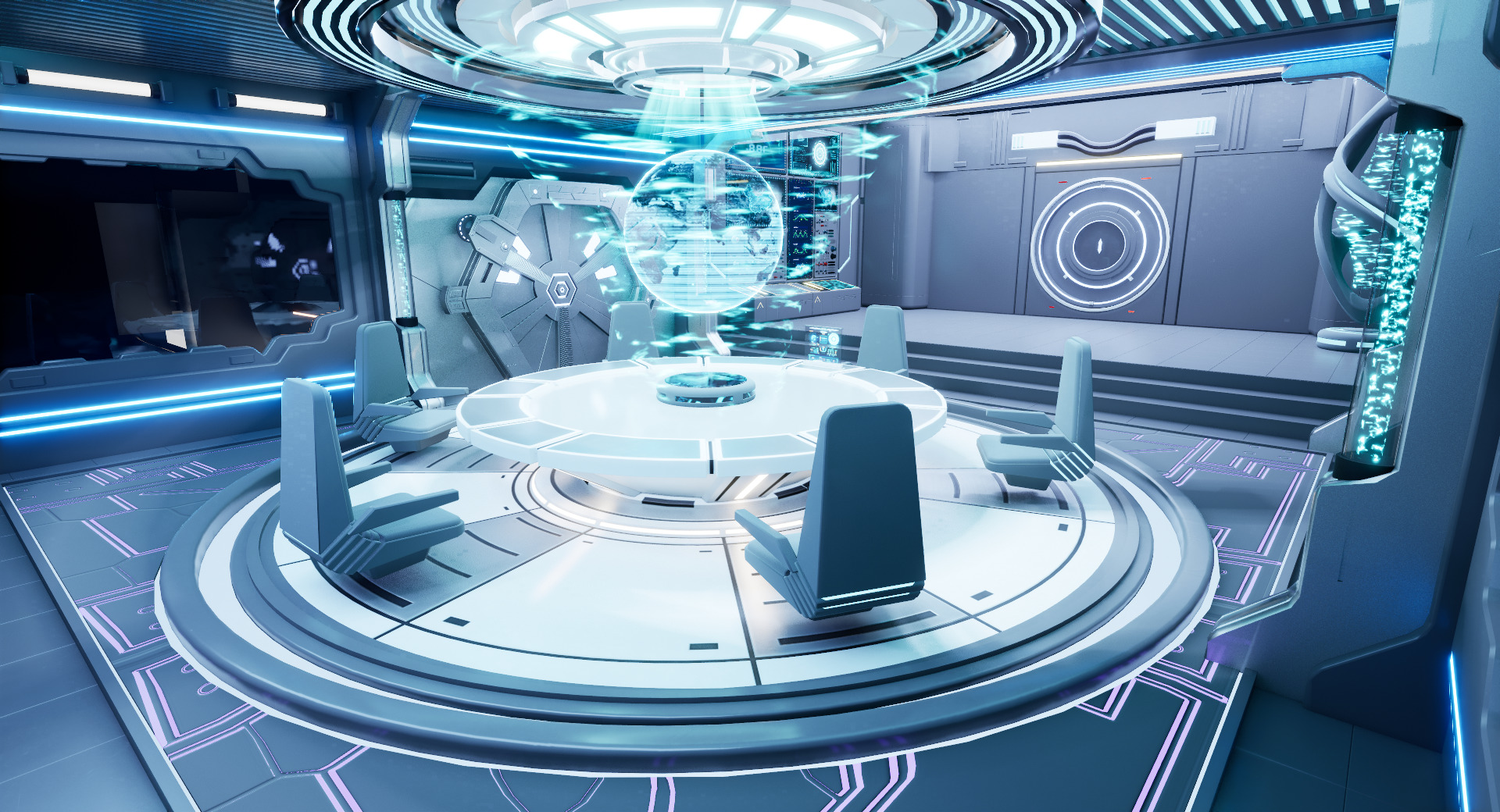 UE5 Modular Sci-Fi Space 3D model_2