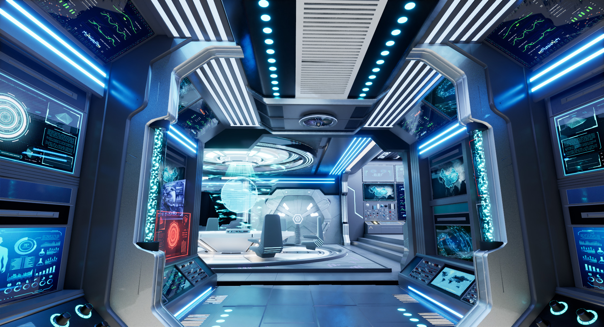 UE5 Modular Sci-Fi Space 3D model_10