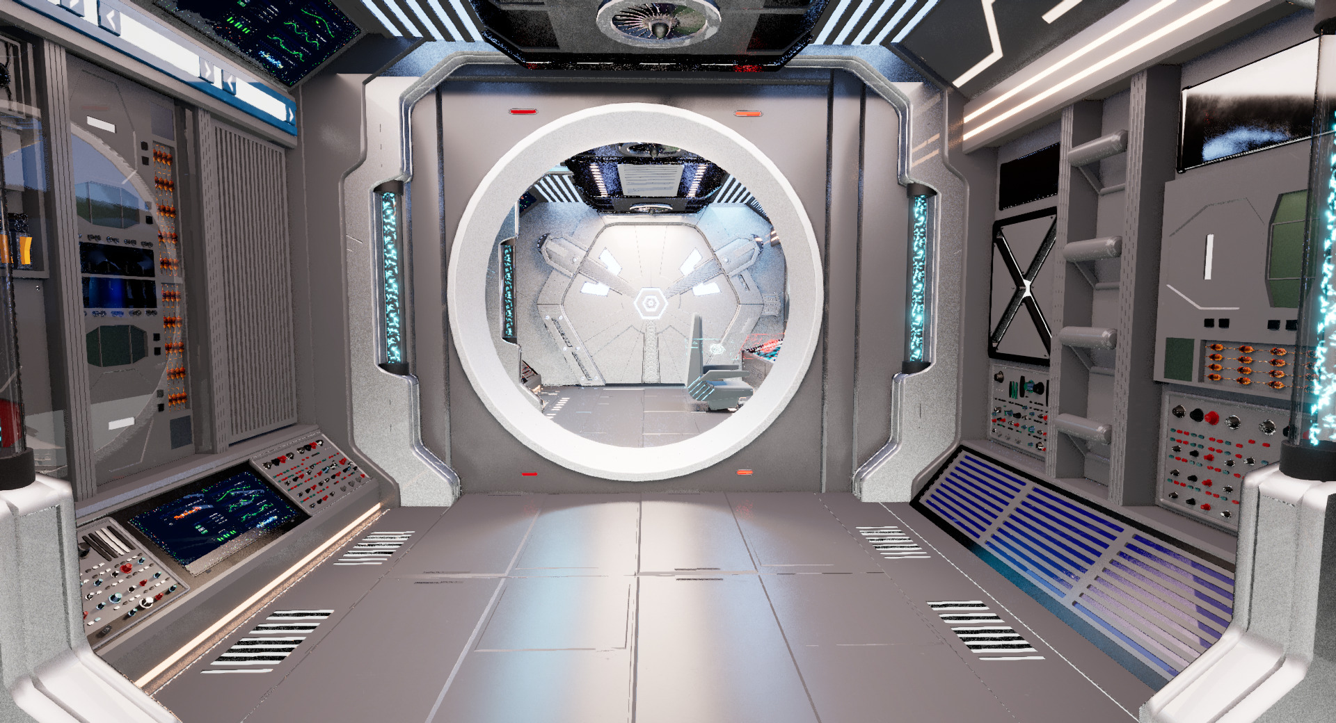 UE5 Modular Sci-Fi Space 3D model_3