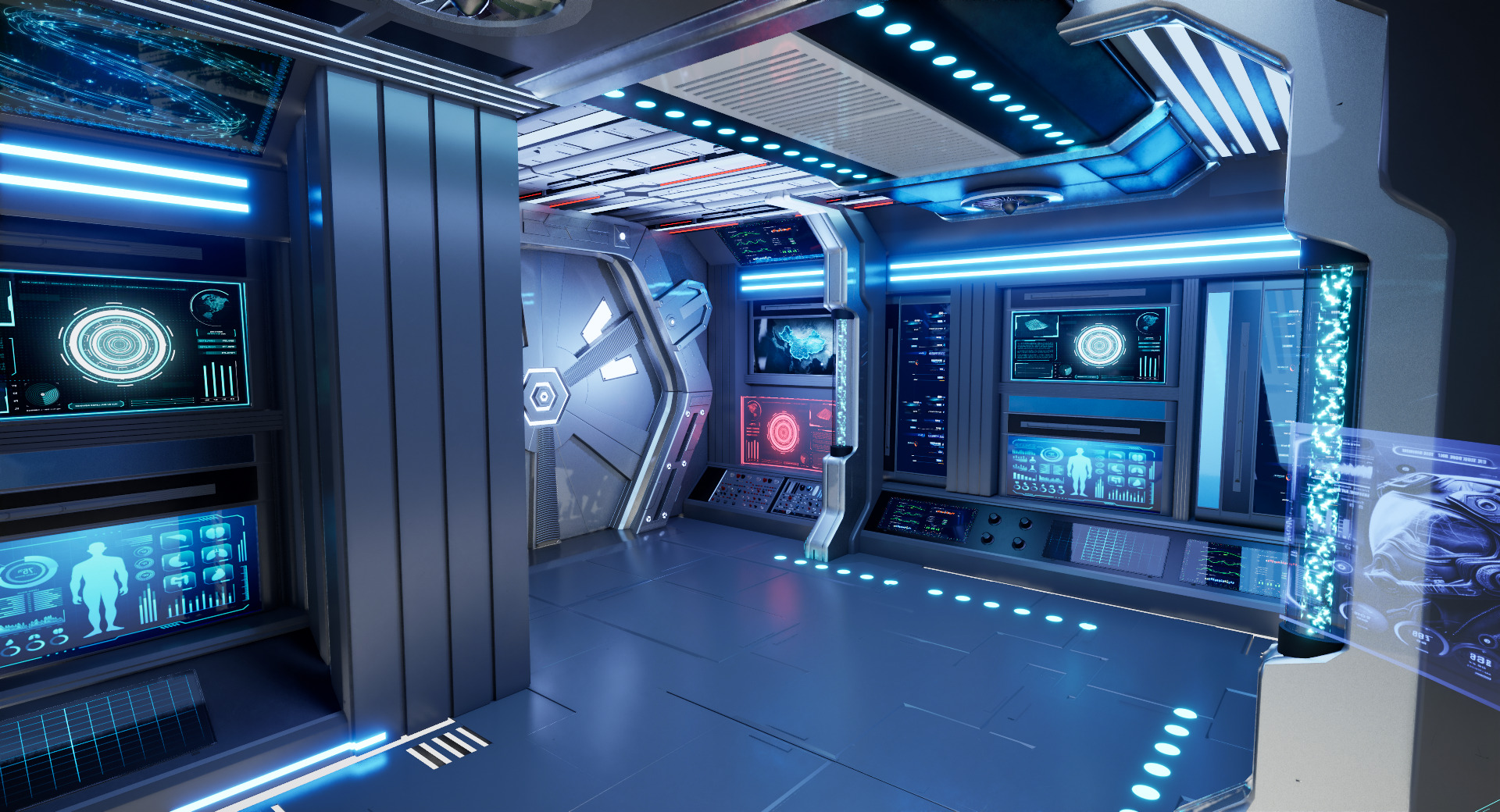 UE5 Modular Sci-Fi Space 3D model_17