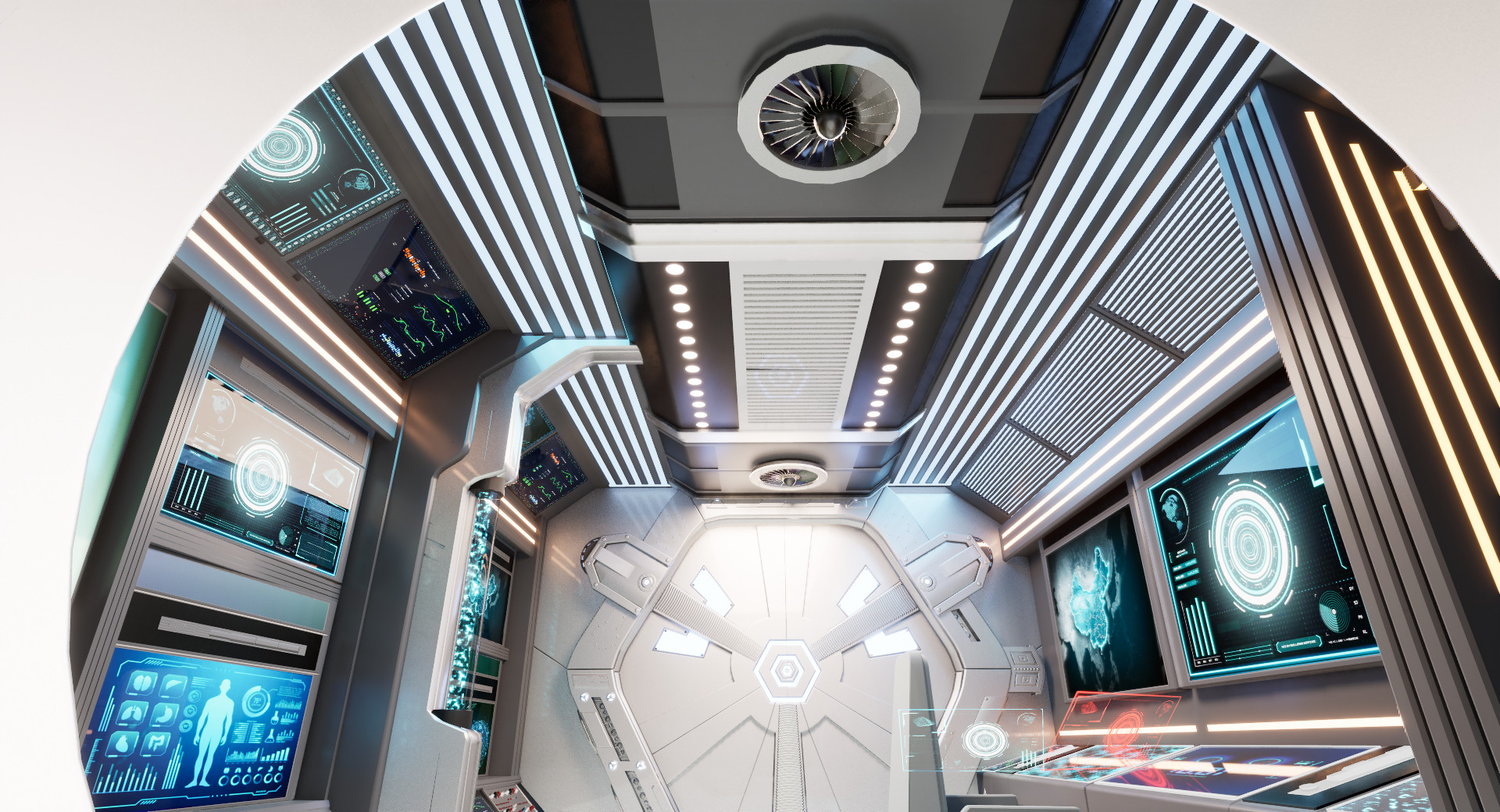 UE5 Modular Sci-Fi Space 3D model_6