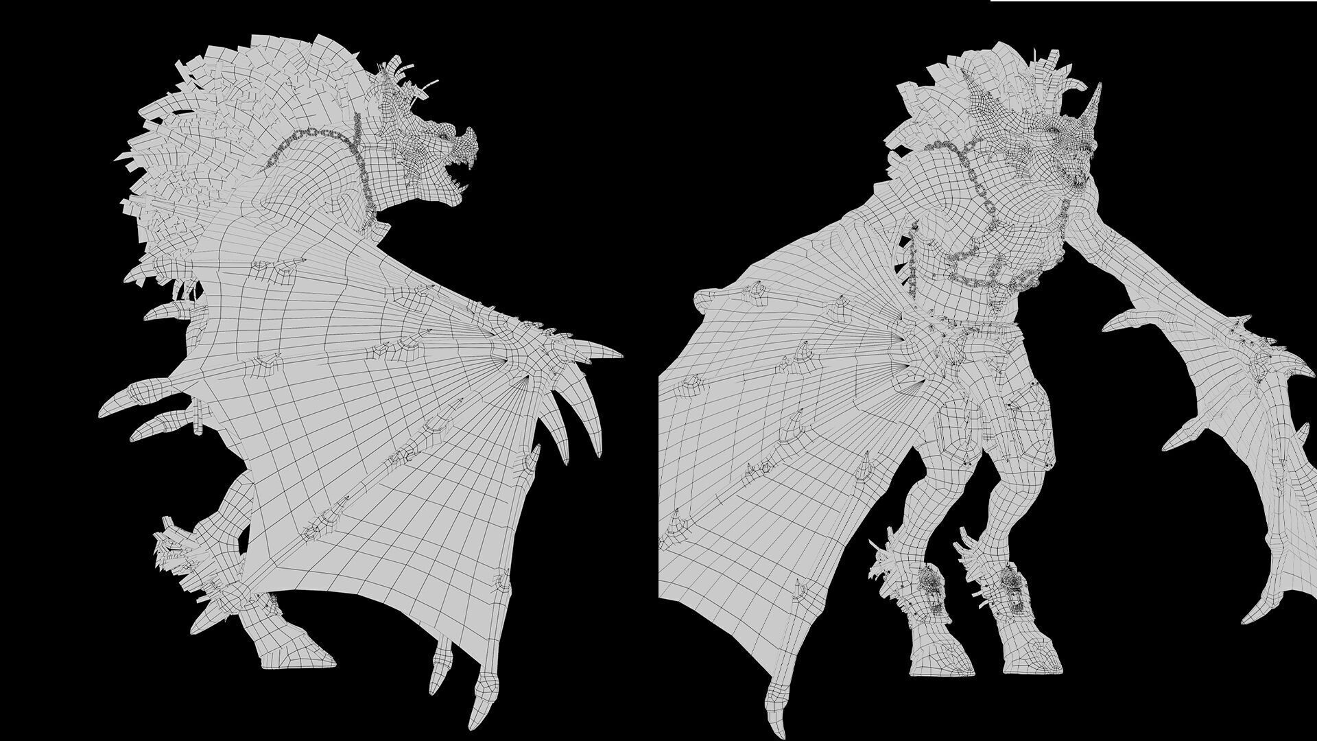 Ember Brutal Wing2 Low-poly 3D model_15
