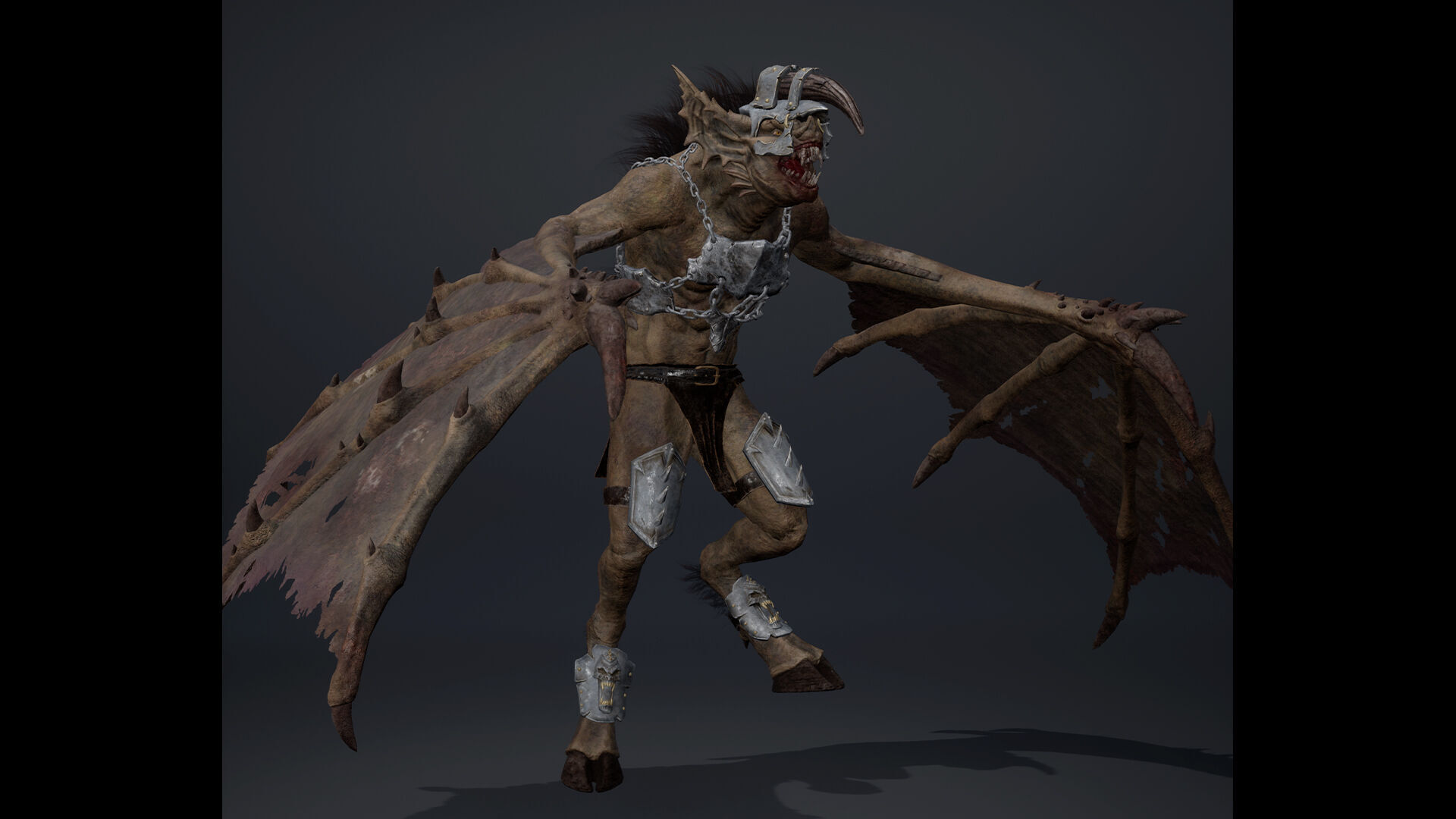 Ember Brutal Wing2 Low-poly 3D model_7