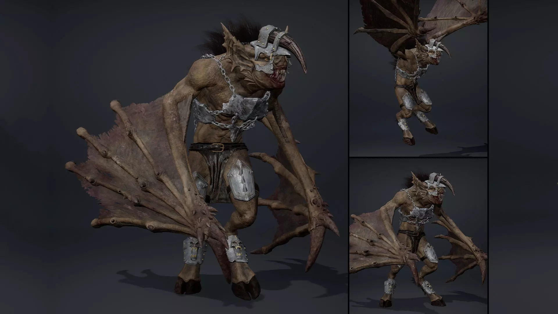 Ember Brutal Wing2 Low-poly 3D model_0