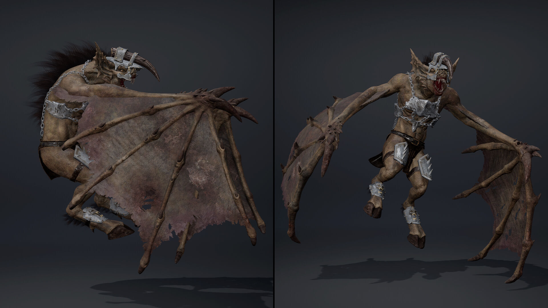 Ember Brutal Wing2 Low-poly 3D model_8