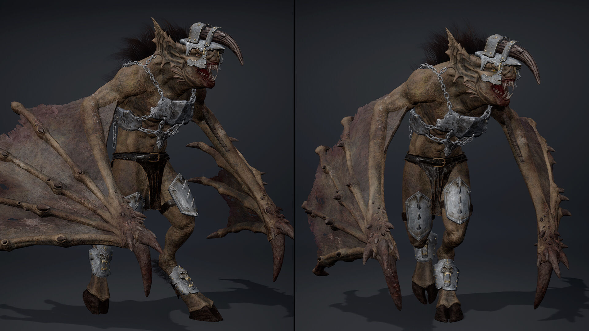 Ember Brutal Wing2 Low-poly 3D model_12