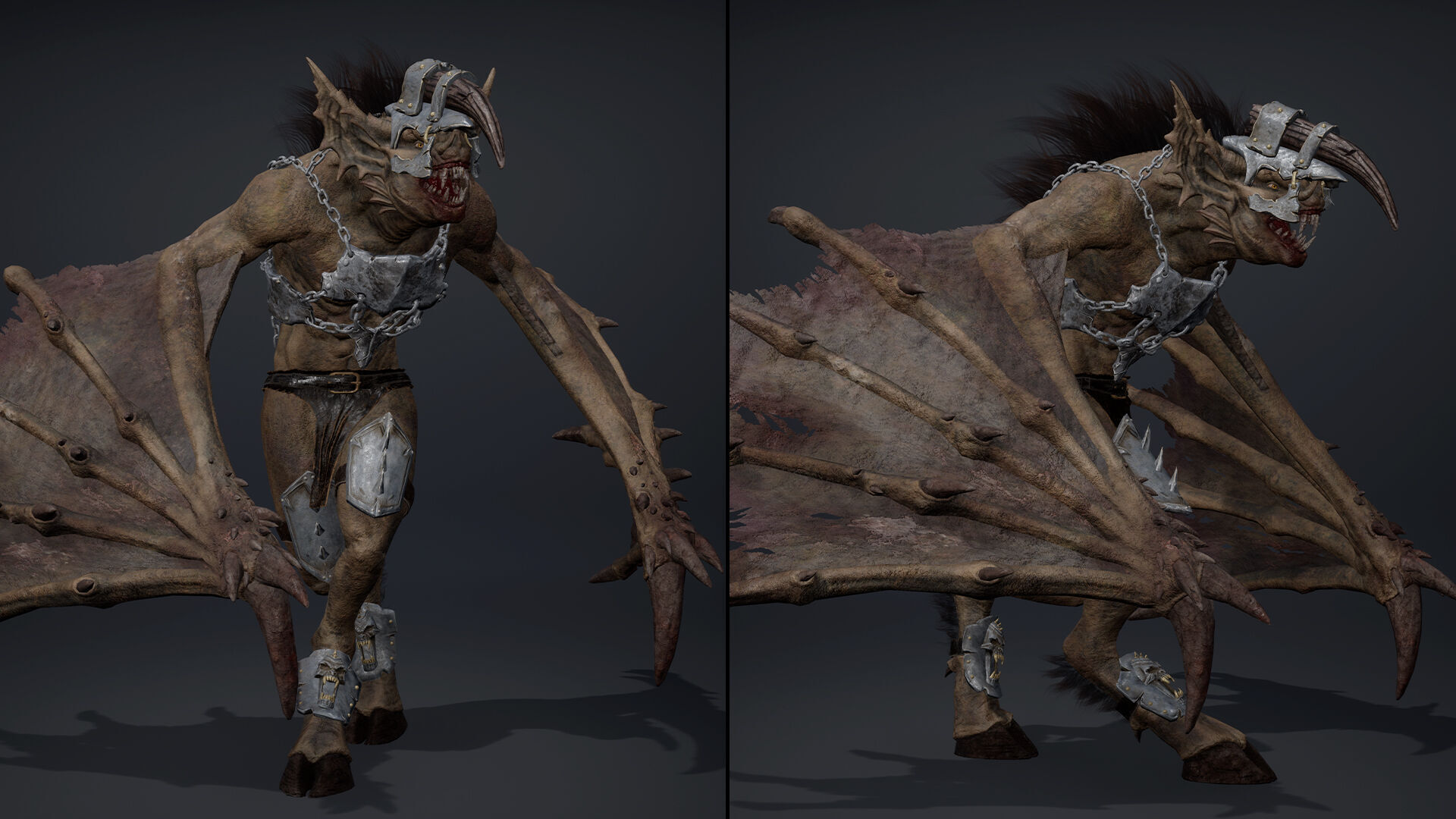 Ember Brutal Wing2 Low-poly 3D model_10