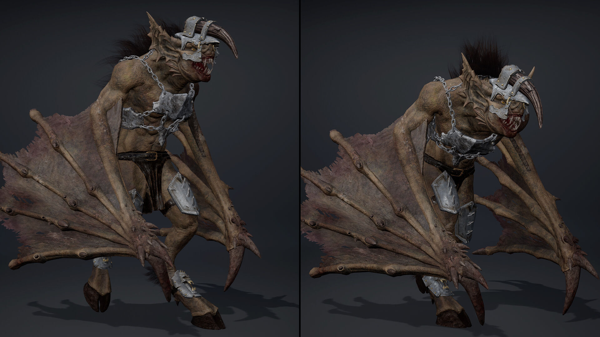 Ember Brutal Wing2 Low-poly 3D model_11