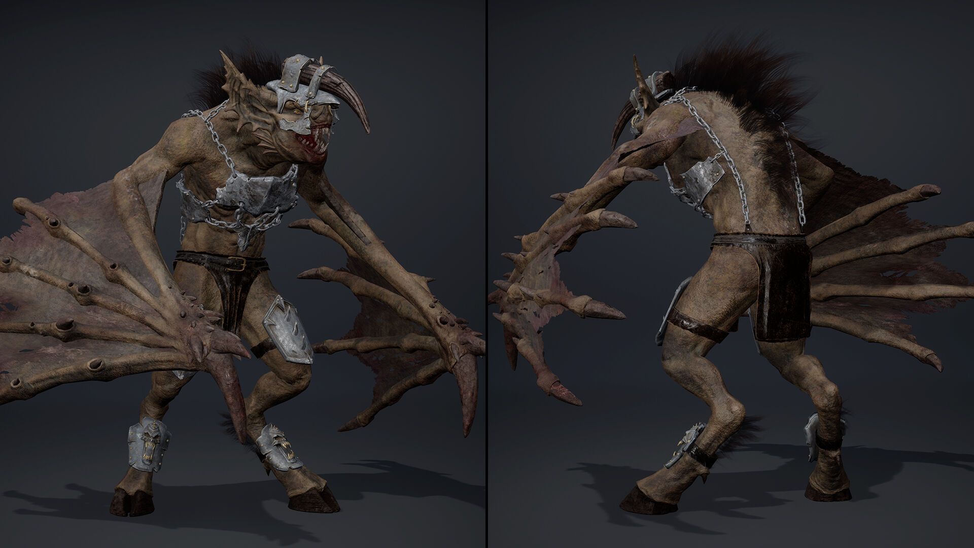 Ember Brutal Wing2 Low-poly 3D model_5