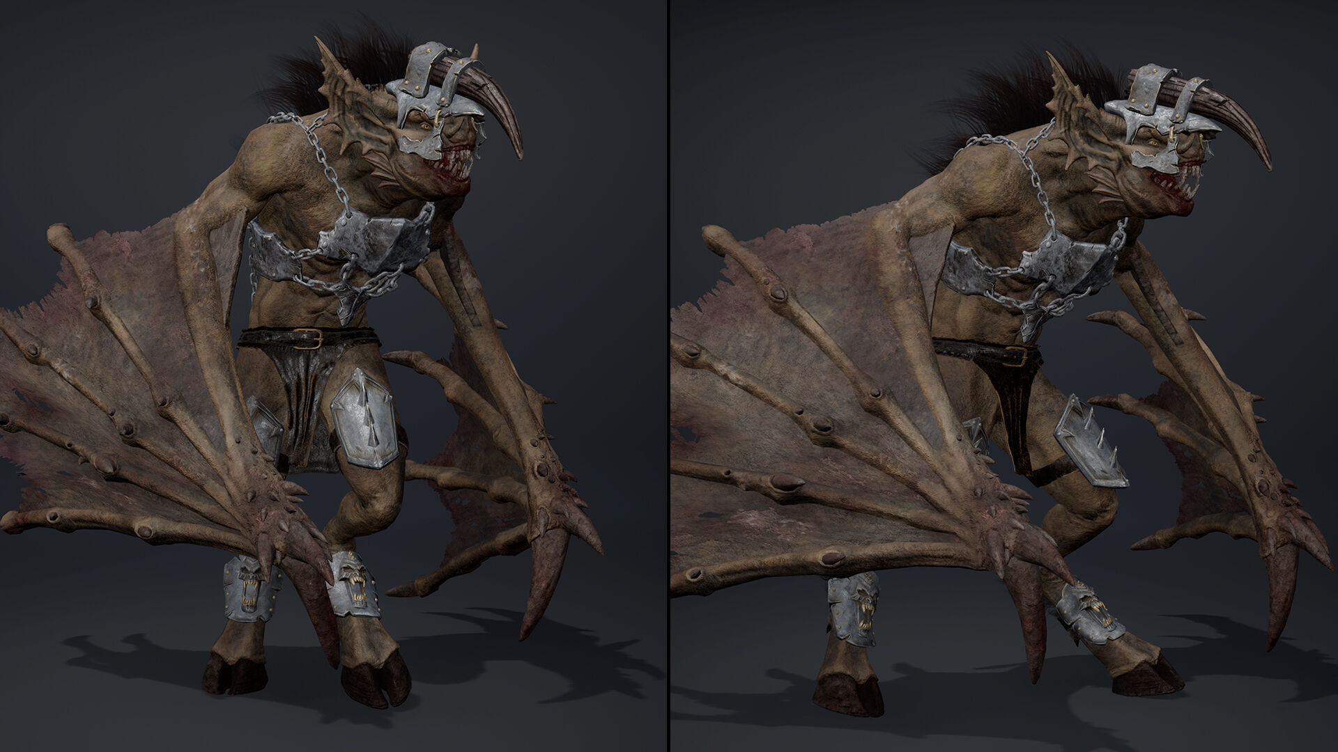 Ember Brutal Wing2 Low-poly 3D model_14