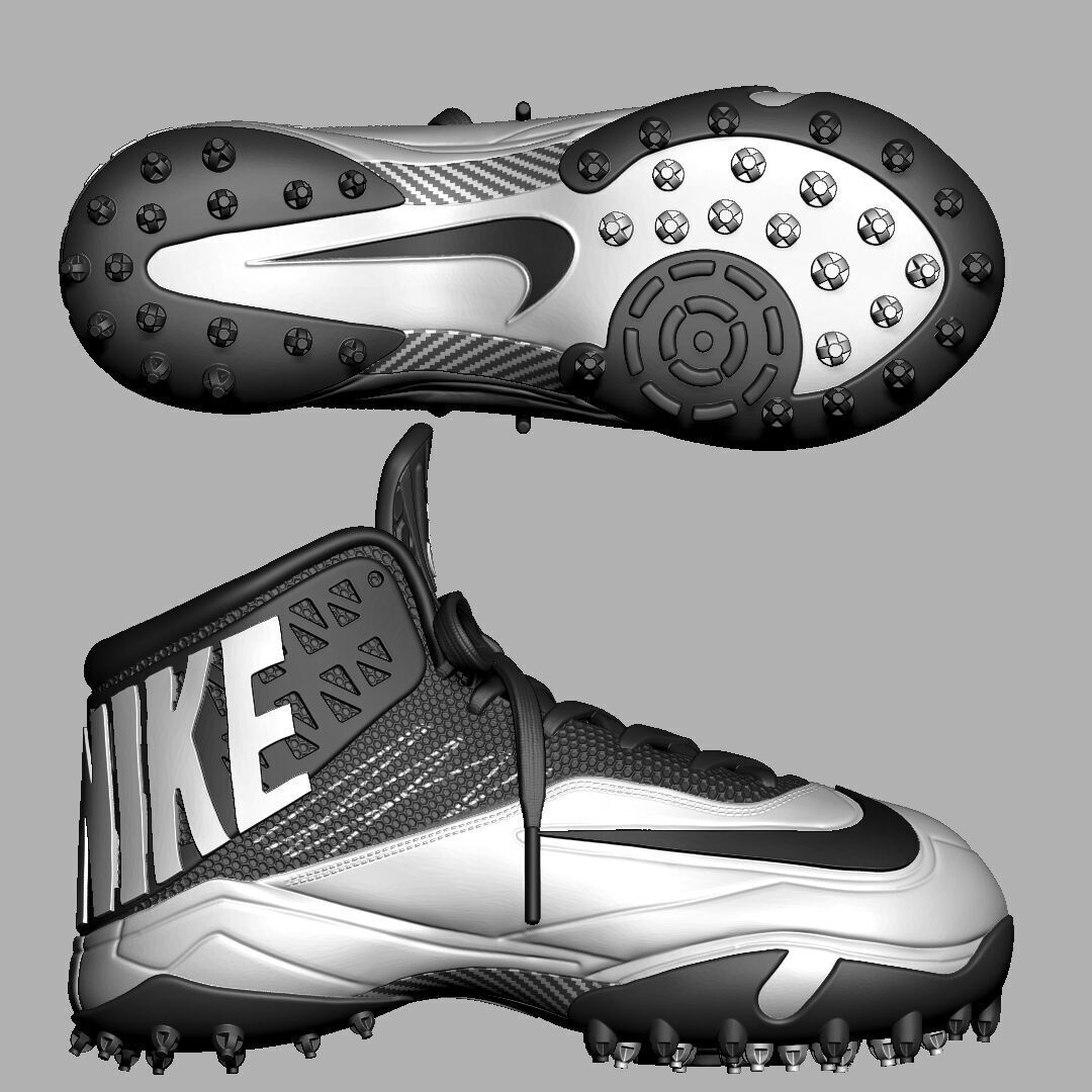 Nike Zoom Code Elite Destroyer Football Cleats  3D print model_4