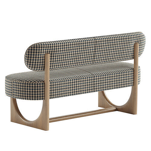 Orlan Dining Bench 3D model 5