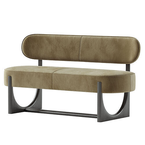 Orlan Dining Bench 3D model 6