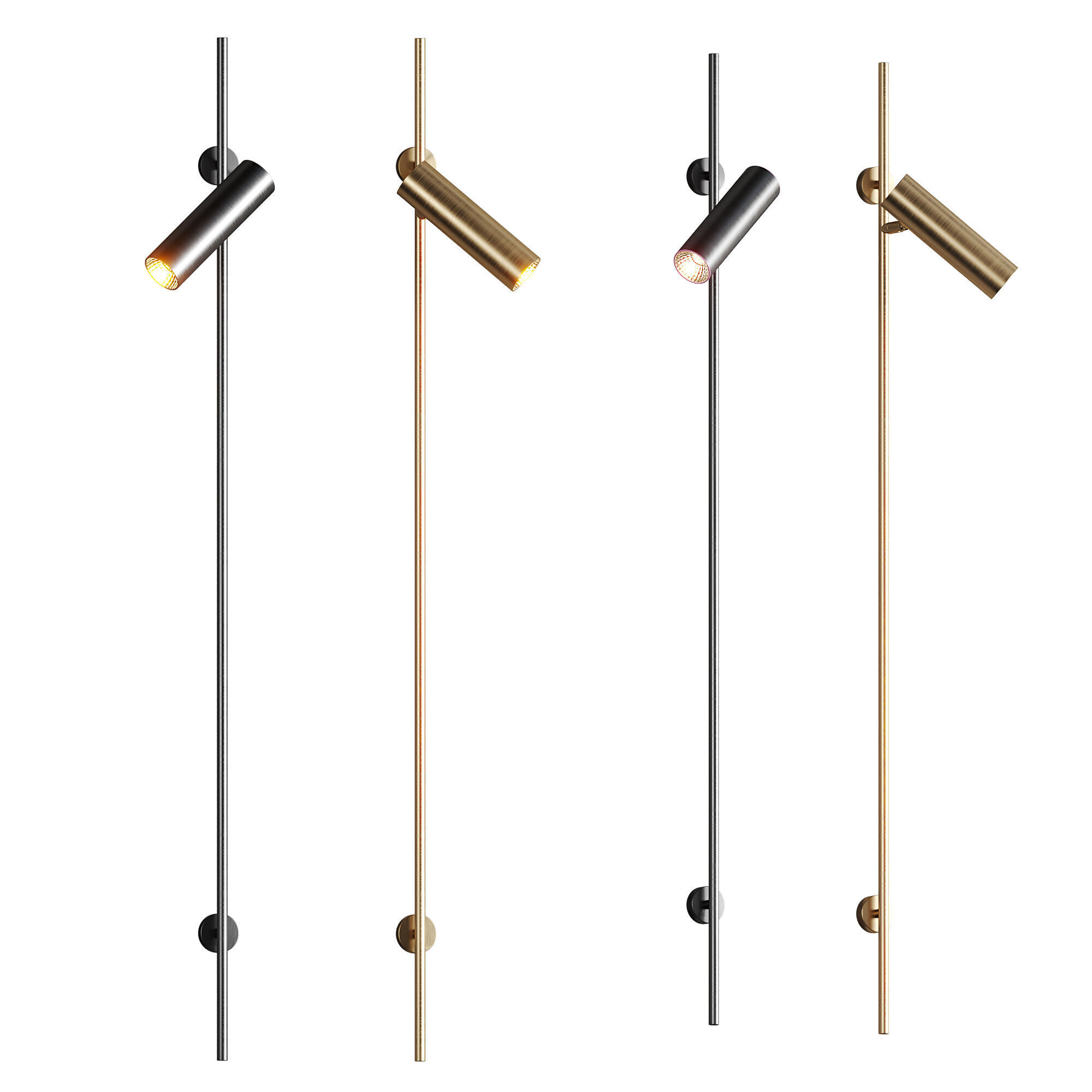 OST Wall Light Vertical Cylindrical Sconce 3D model_1