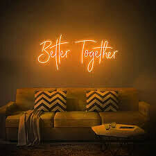 better together neon sign 3D model