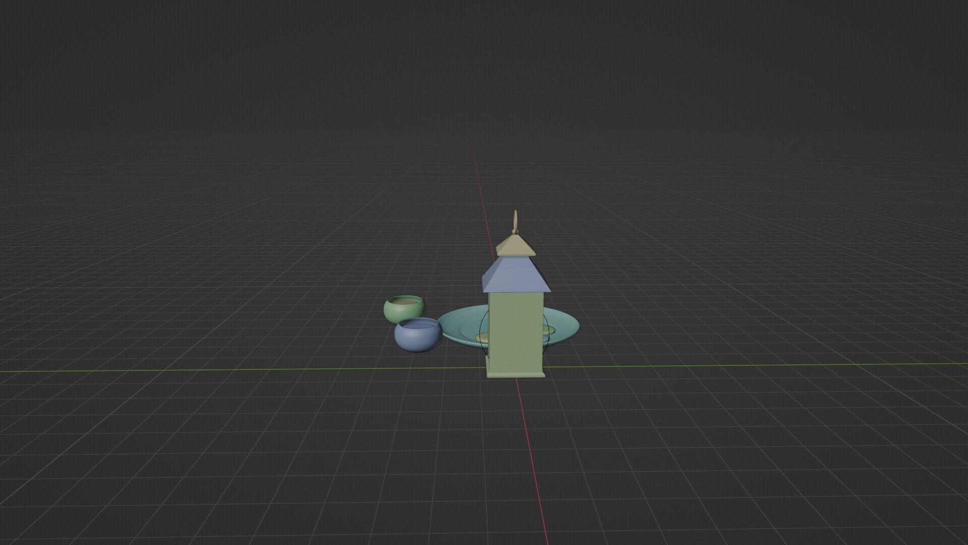 Lantern with silhouette Free low-poly 3D model_18