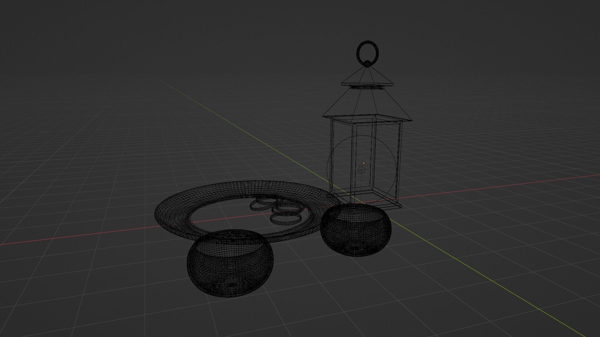 Lantern with silhouette Free low-poly 3D model_19