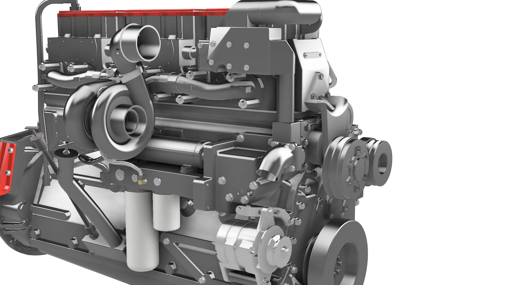 DIESEL CUMMINS ENGINE N14 OR CELET 3D print model_1