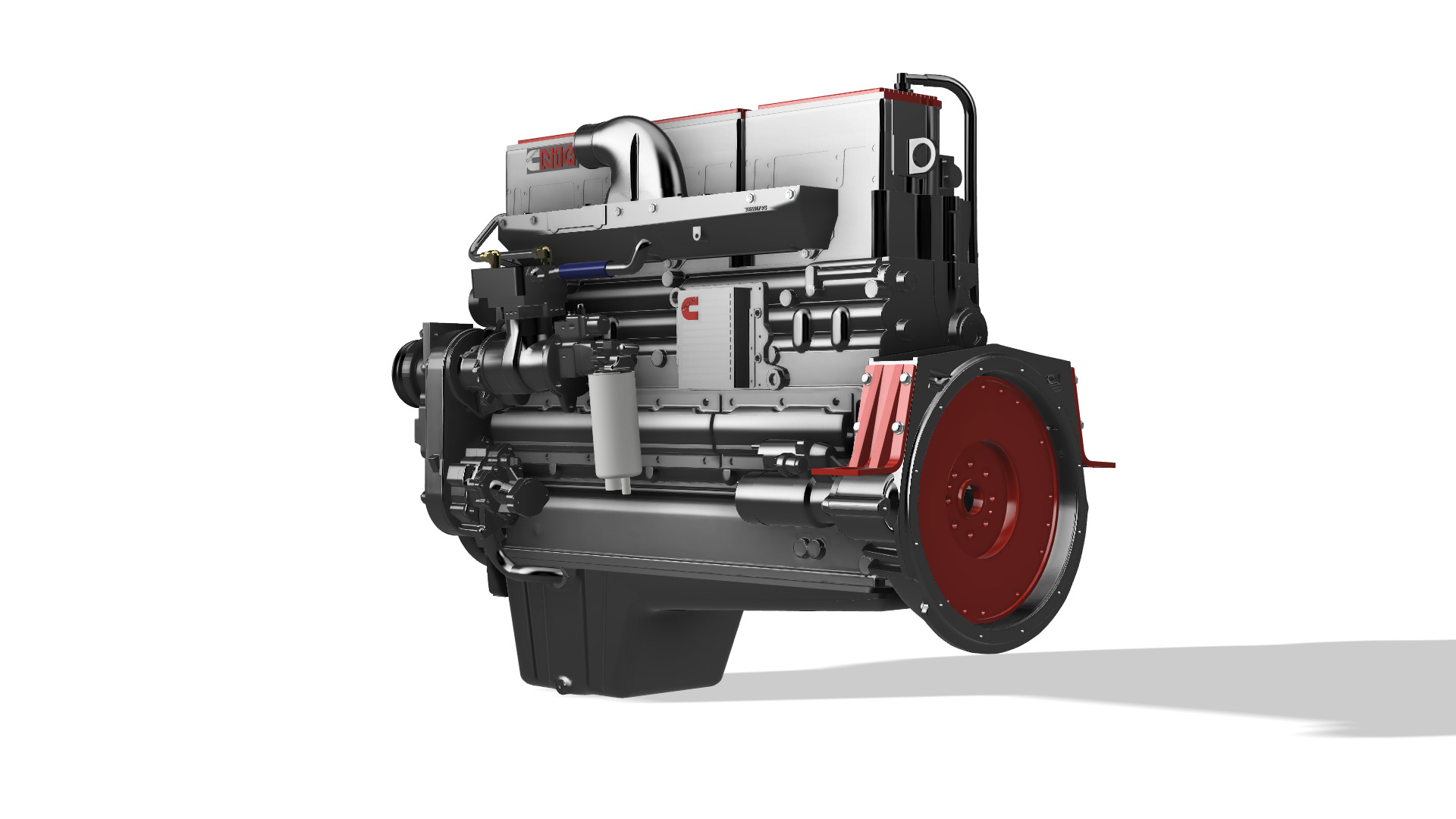 DIESEL CUMMINS ENGINE N14 OR CELET 3D print model_6