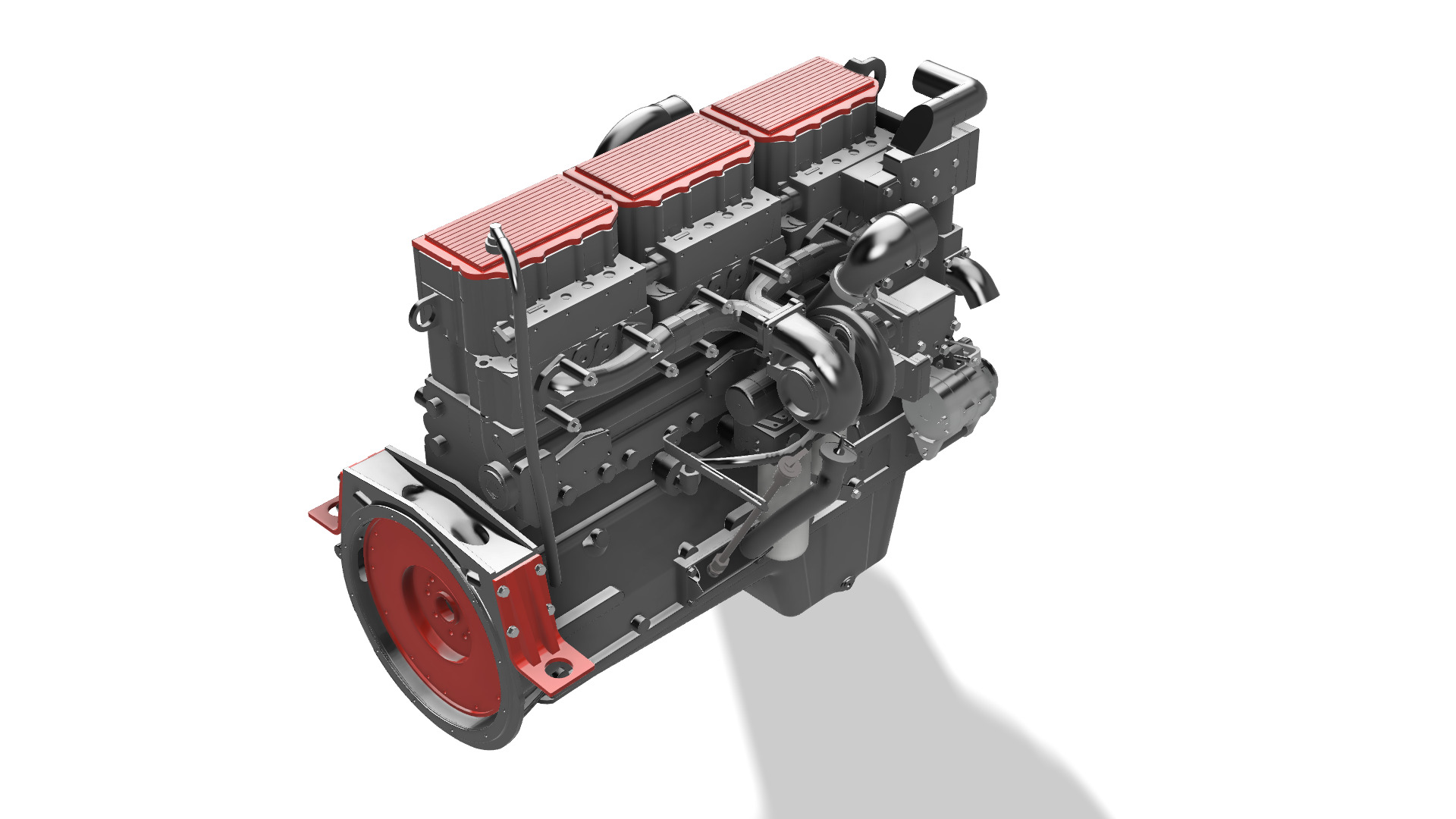 DIESEL CUMMINS ENGINE N14 OR CELET 3D print model_8