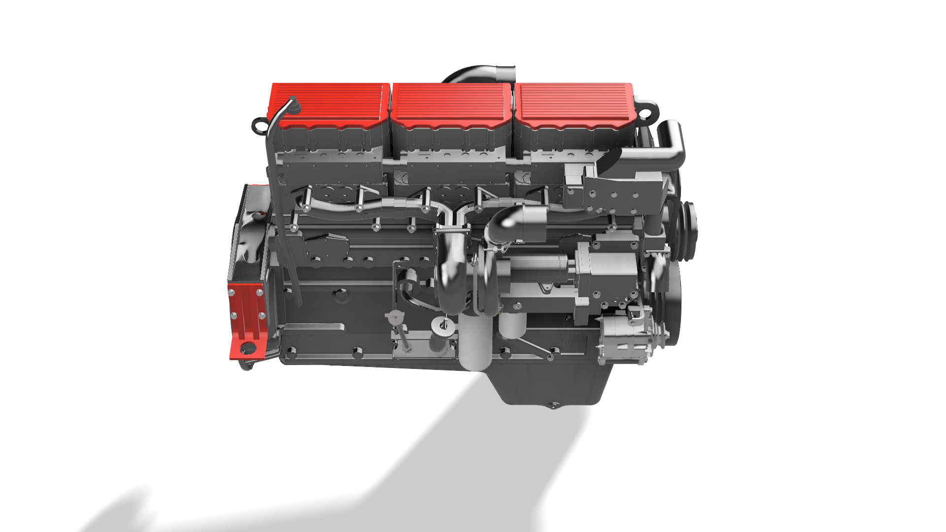 DIESEL CUMMINS ENGINE N14 OR CELET 3D print model_9