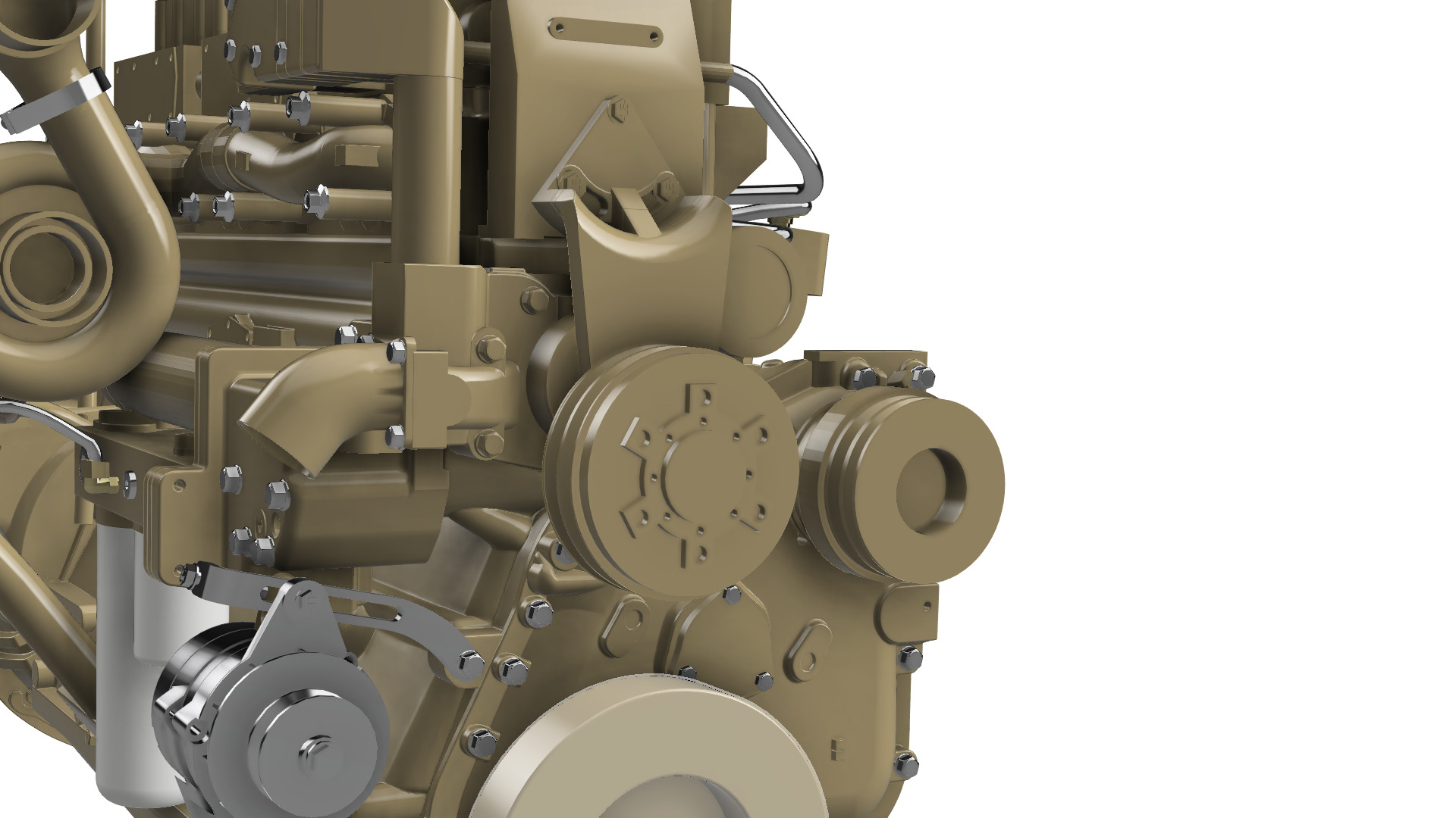 DIESEL CUMMINS ENGINE N14 OR CELET 3D print model_4