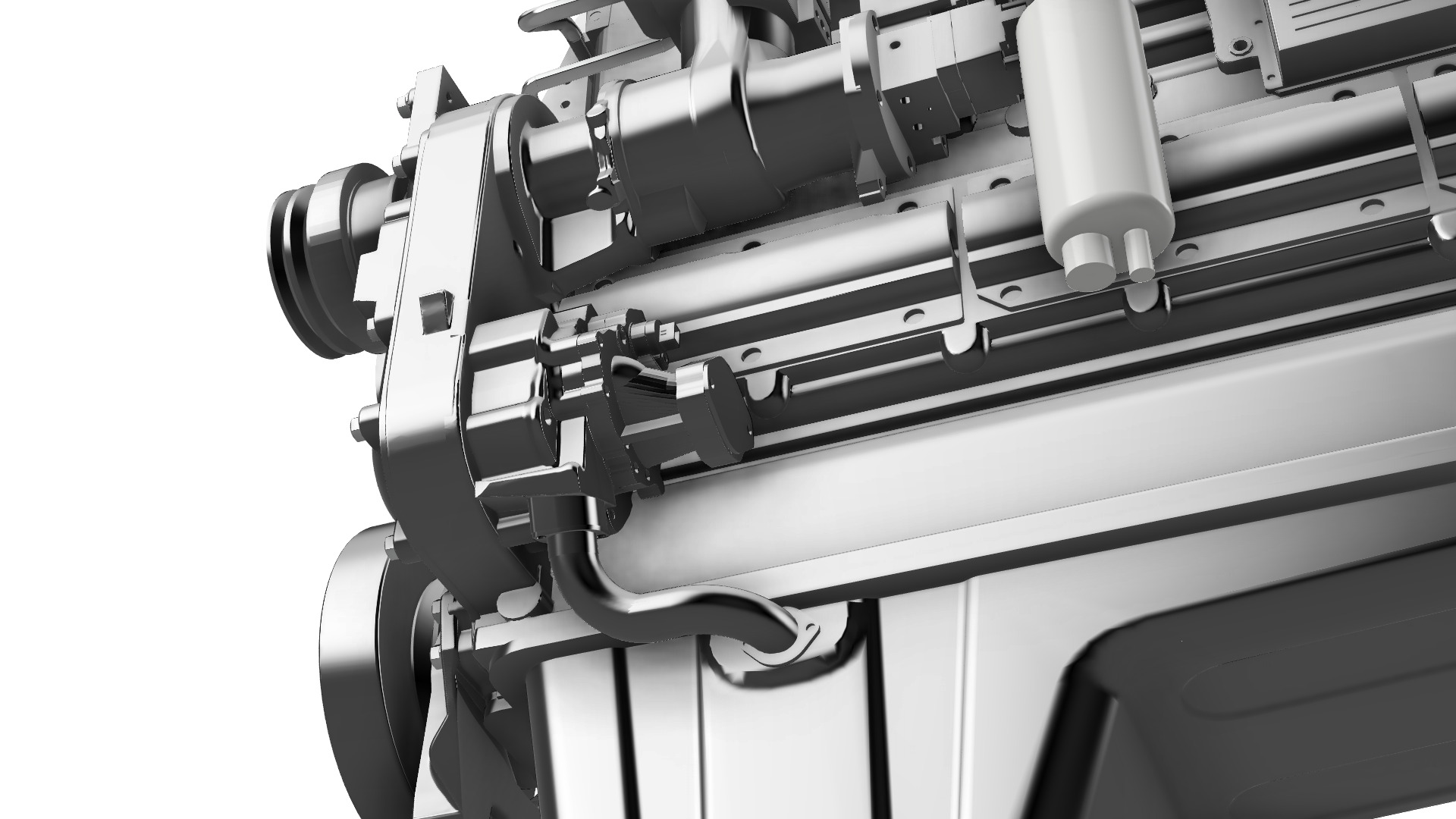 DIESEL CUMMINS ENGINE N14 OR CELET 3D print model_2