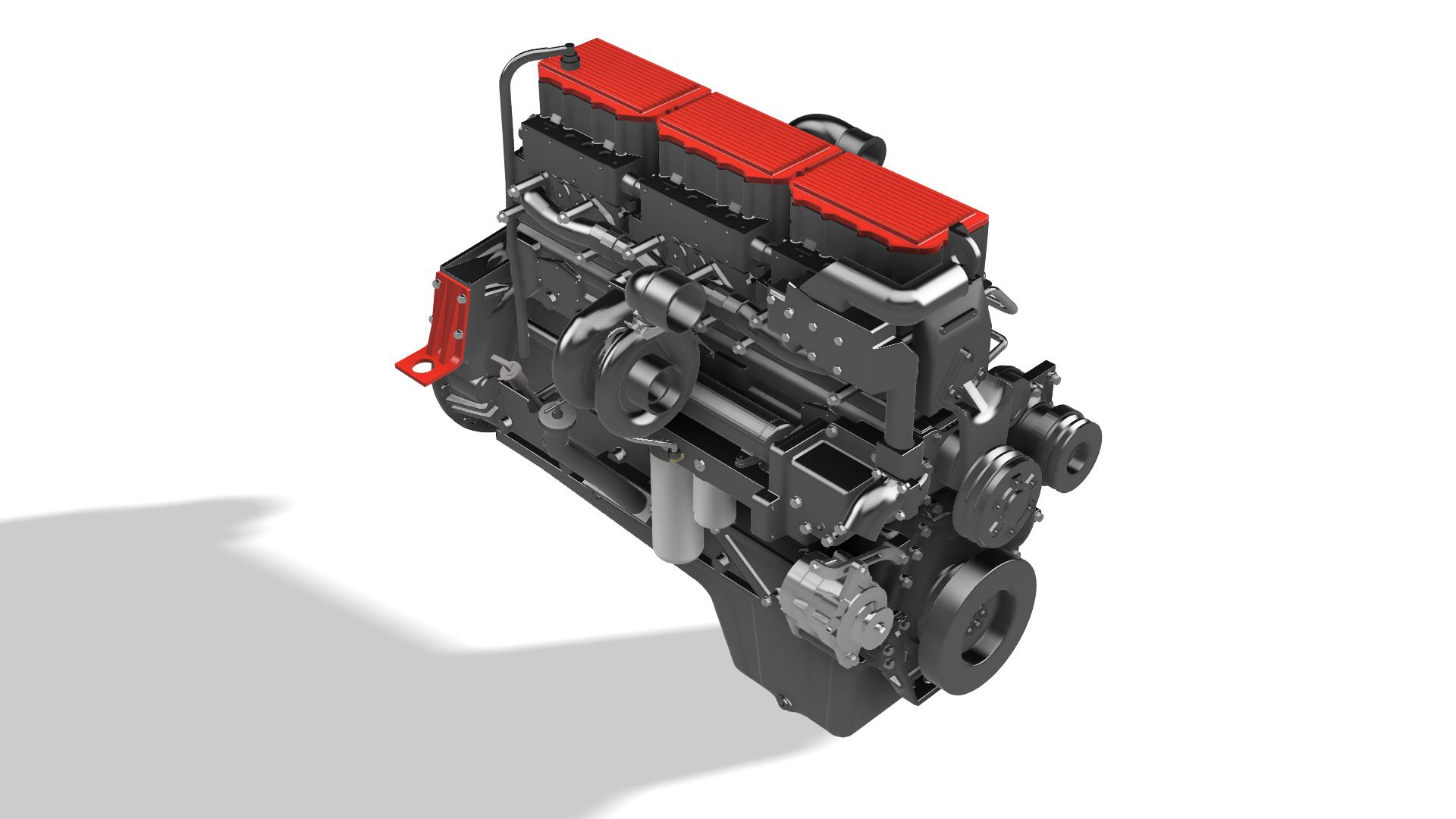 DIESEL CUMMINS ENGINE N14 OR CELET 3D print model_10