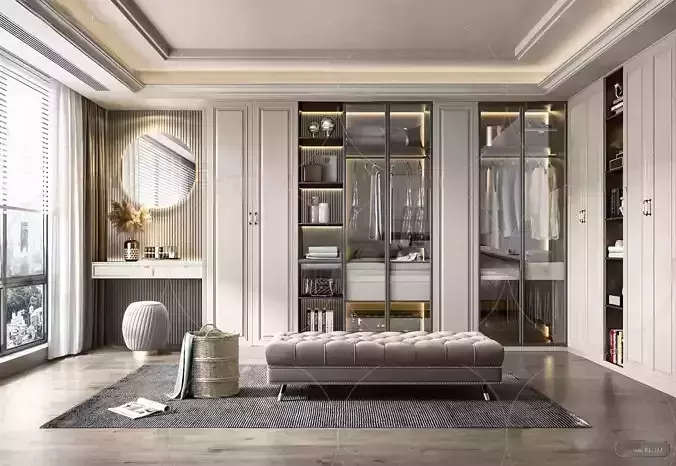 Europe Style Interior Dressing 327 VRAY