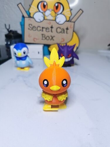 pokemon torchic caminante patitas legs wind-walking up 3D print model