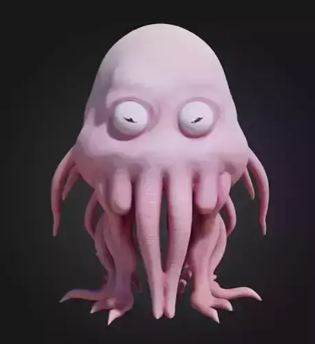 Squiggle the Slime Monster 3D print model