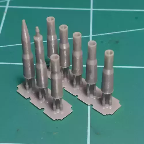 1-35 scale Russian bullets and shells caliber 115mm - resin