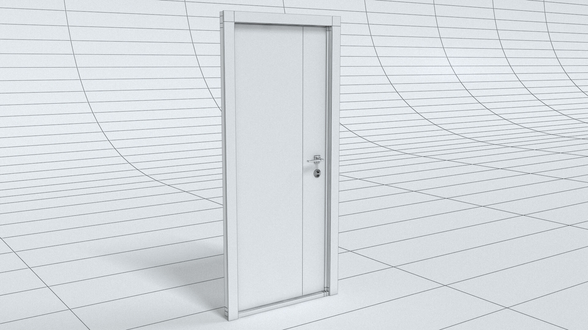 laos Front Door Low-poly 3D model_7