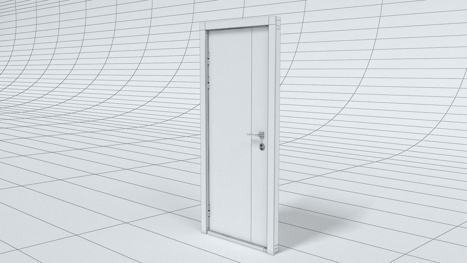 laos Front Door Low-poly 3D model_8