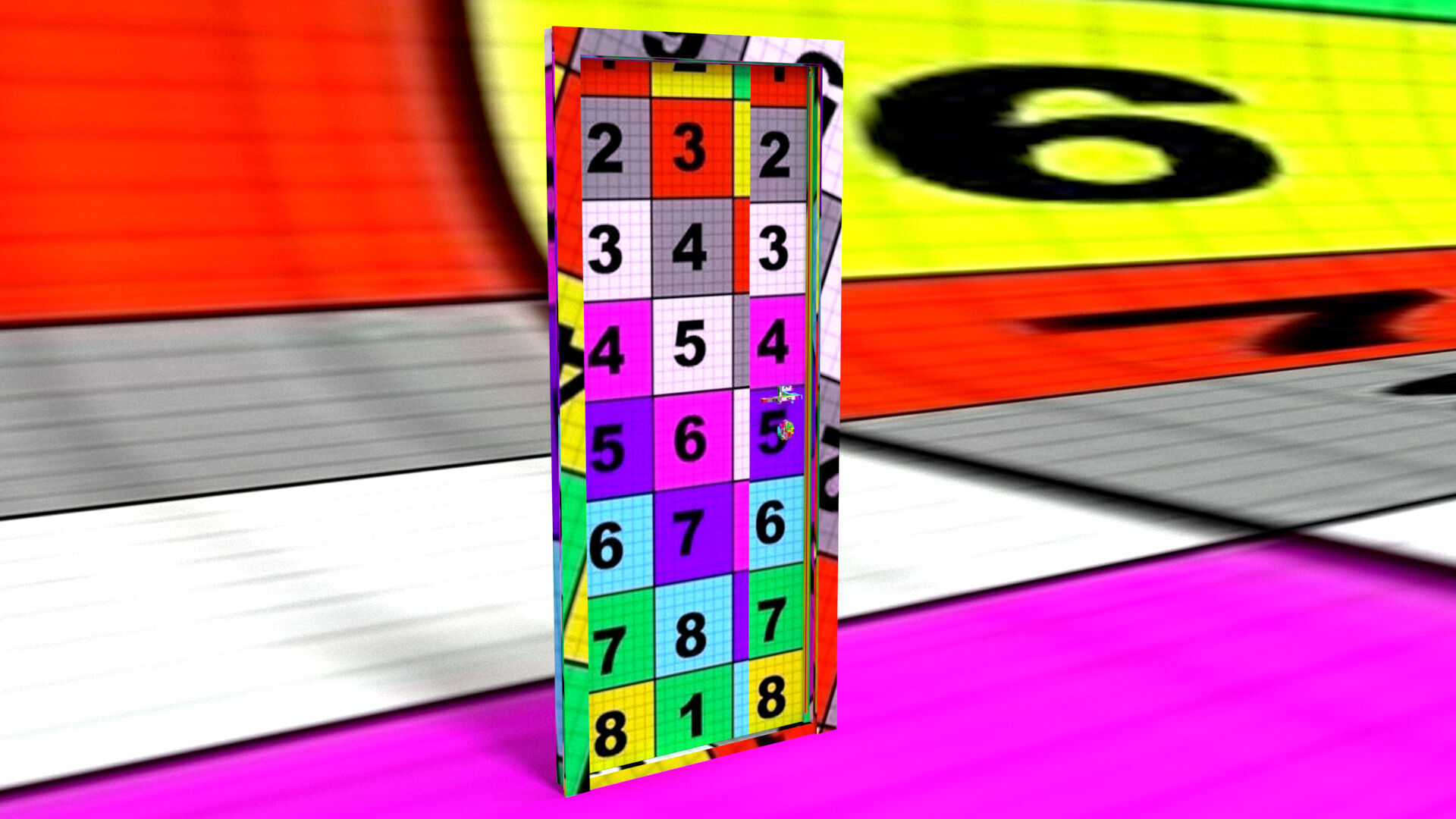 laos Front Door Low-poly 3D model_13