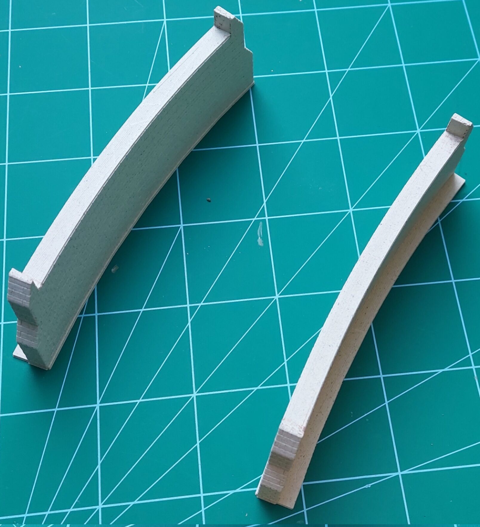 H0 scale 20 degree curved viaduct - FDM 3D print model_2