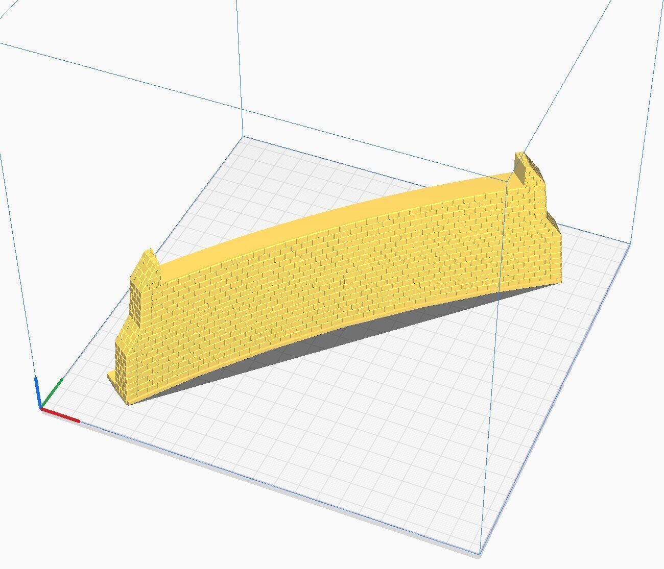 H0 scale 20 degree curved viaduct - FDM 3D print model_5