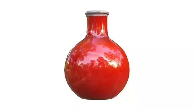 Stylish Red Ceramic Vase