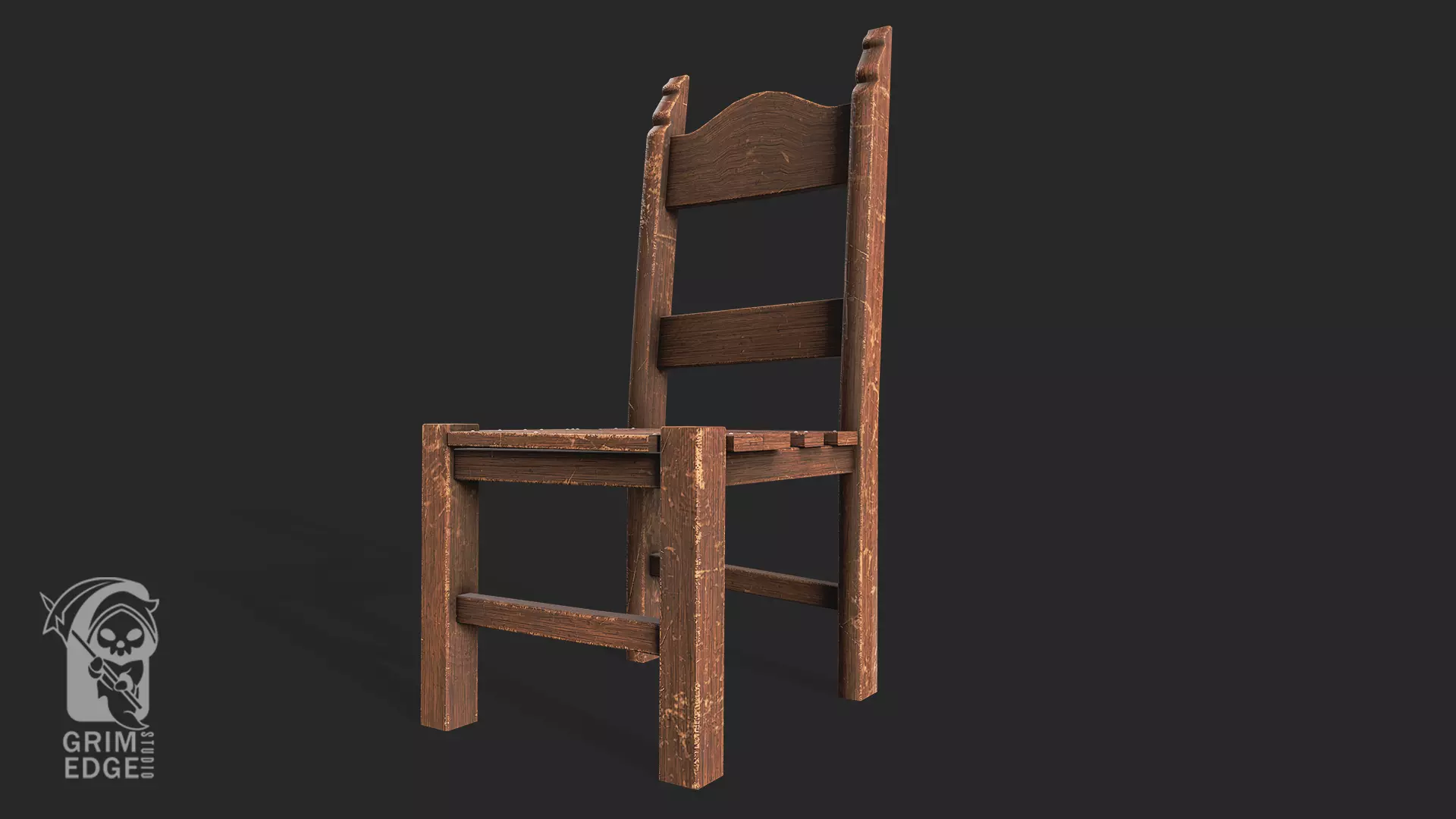Chair Free low-poly 3D model_0