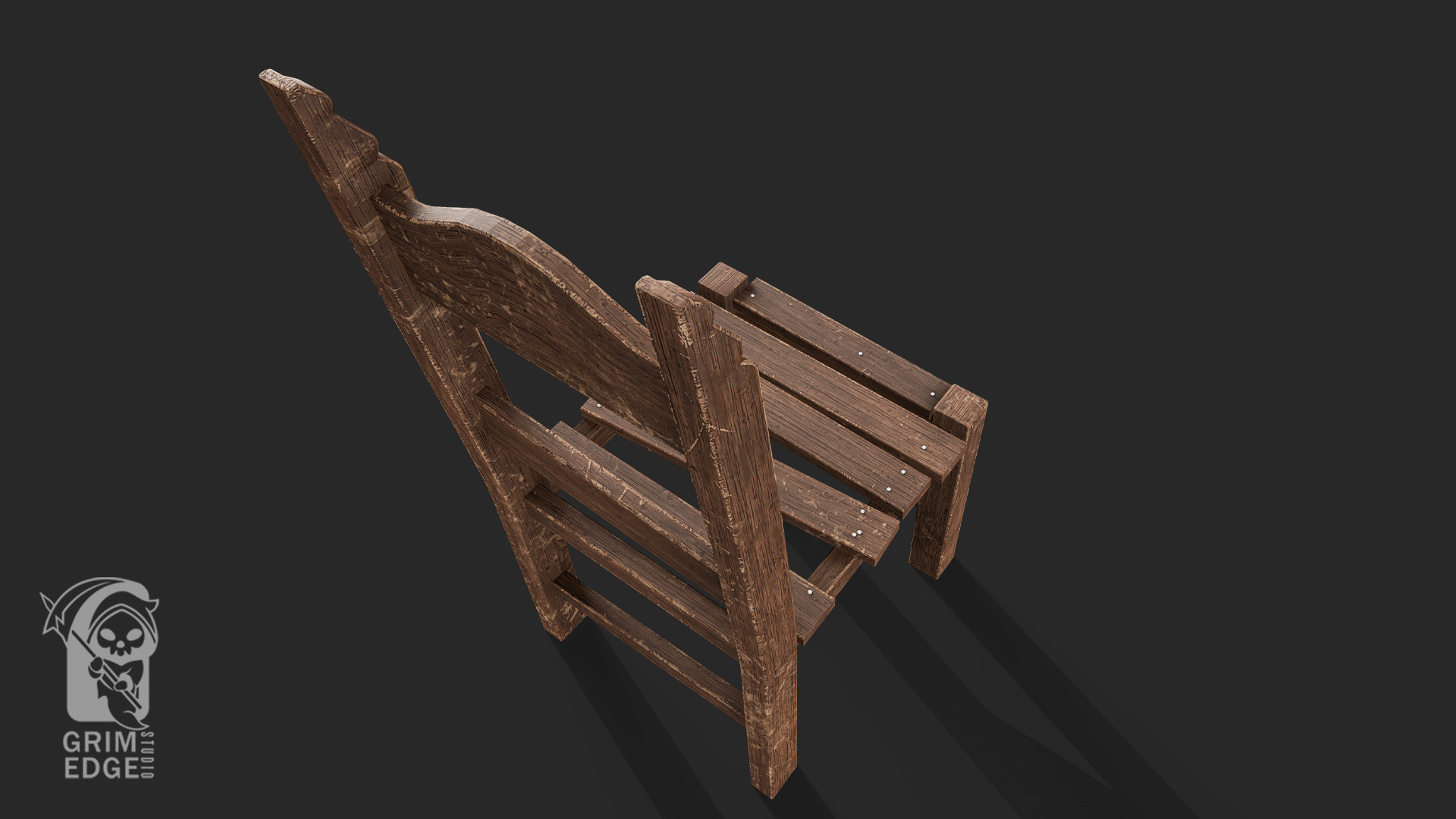 Chair Free low-poly 3D model_4