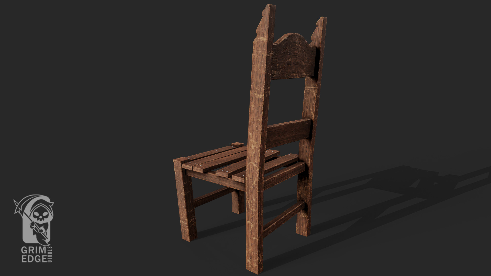 Chair Free low-poly 3D model_7