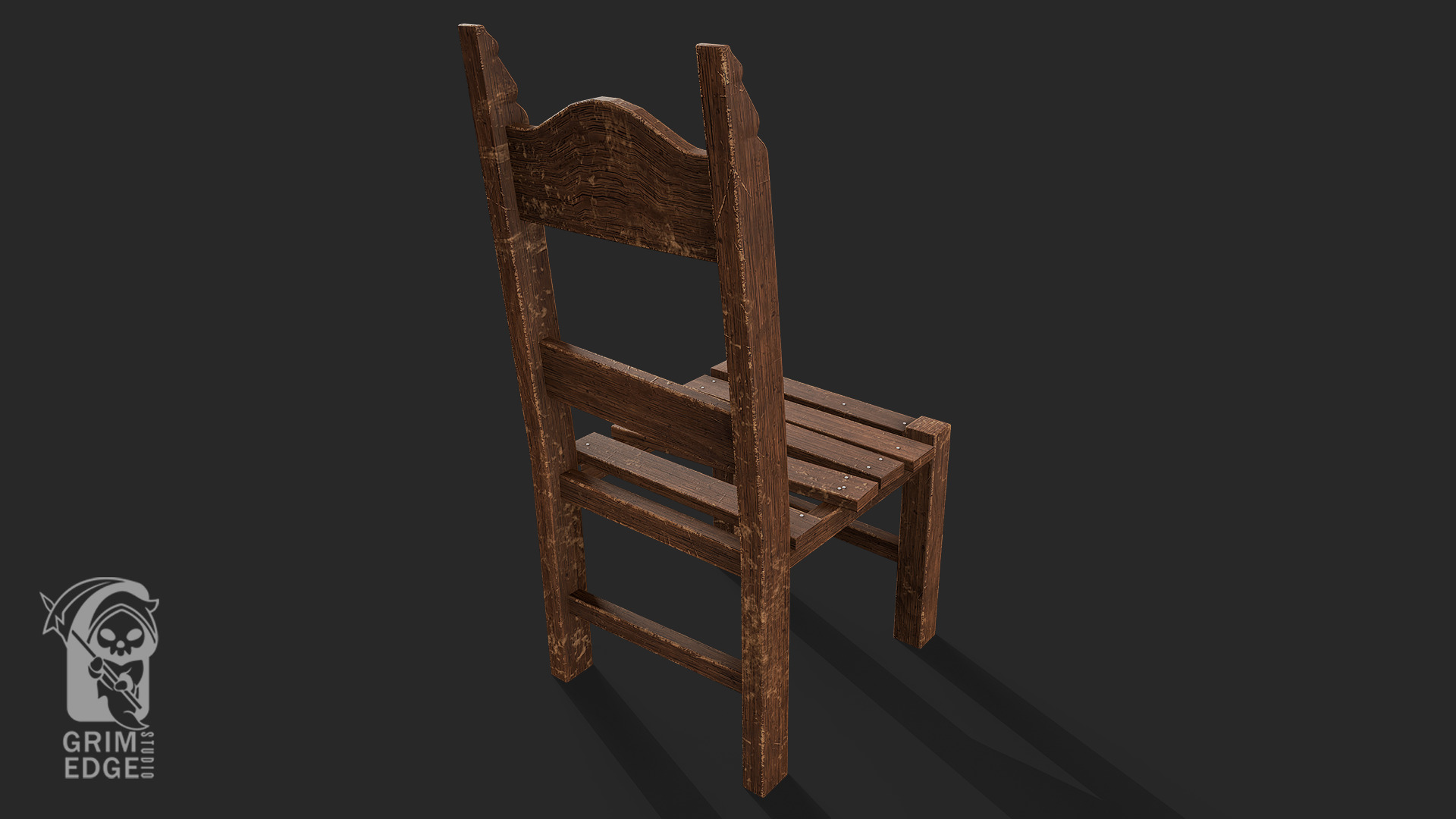 Chair Free low-poly 3D model_3