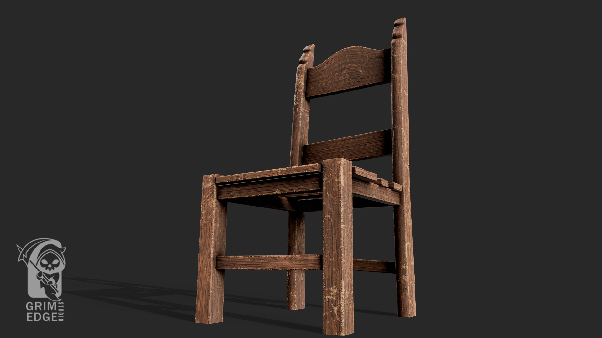 Chair Free low-poly 3D model_8