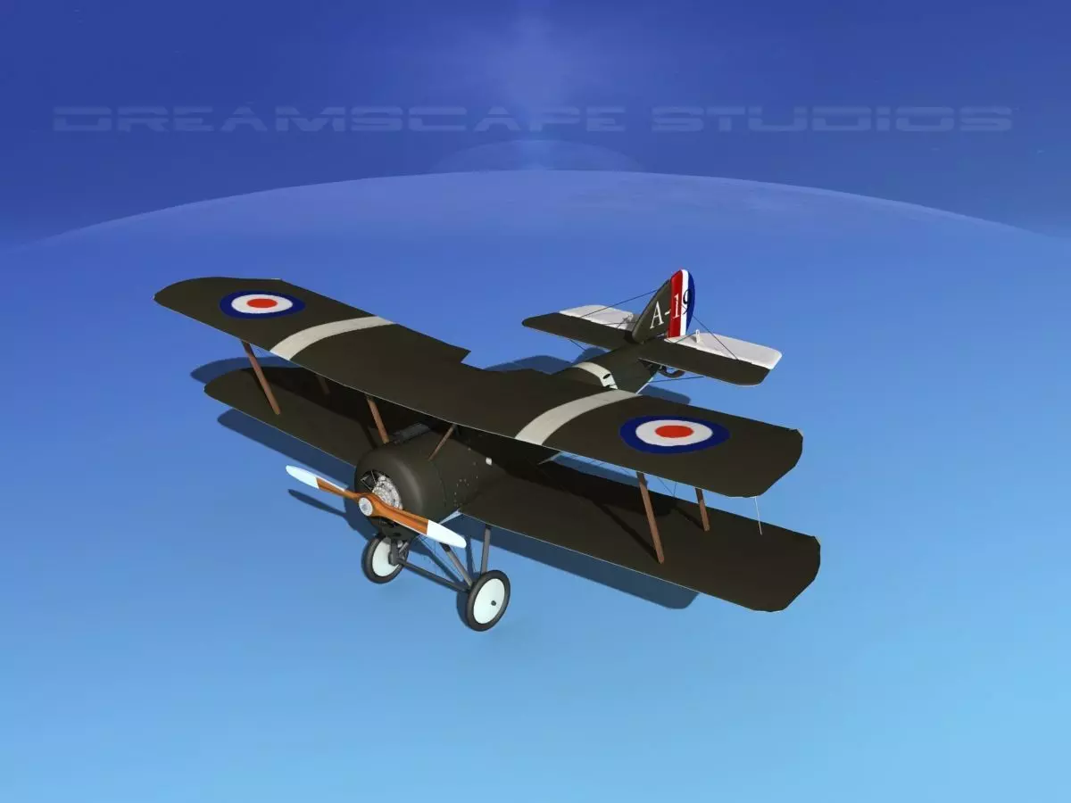 Sopwith Pup Fighter 3D model_0