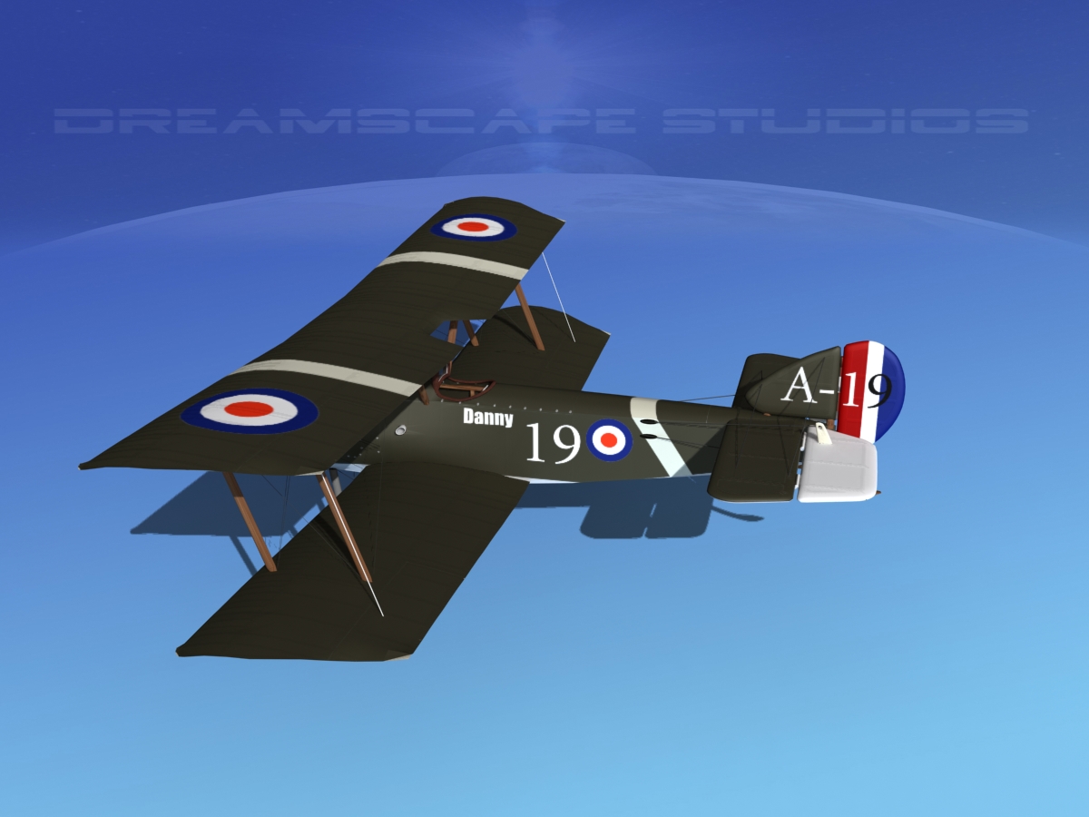 Sopwith Pup Fighter 3D model_4