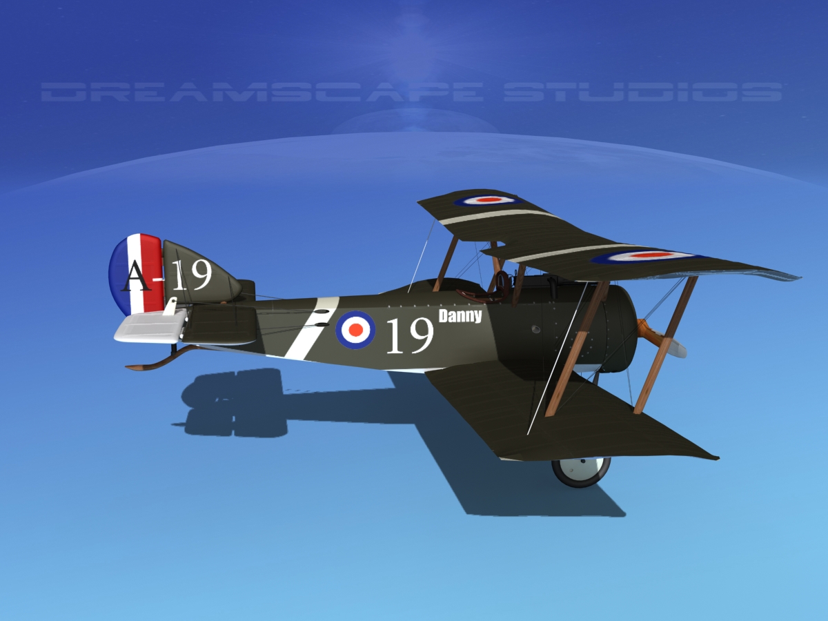 Sopwith Pup Fighter 3D model_10